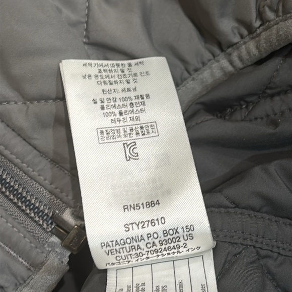 Men's Diamond Quilted Bomber Hoody Hex Grey Medium - Picture 5 of 9